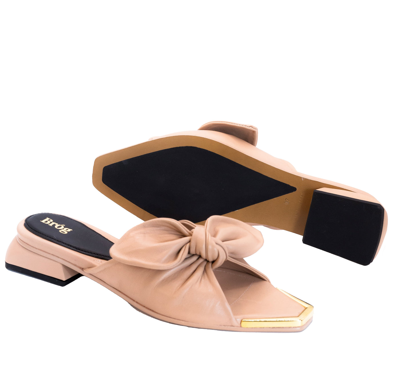 Fiona Mule in Dusky Pink - Sample