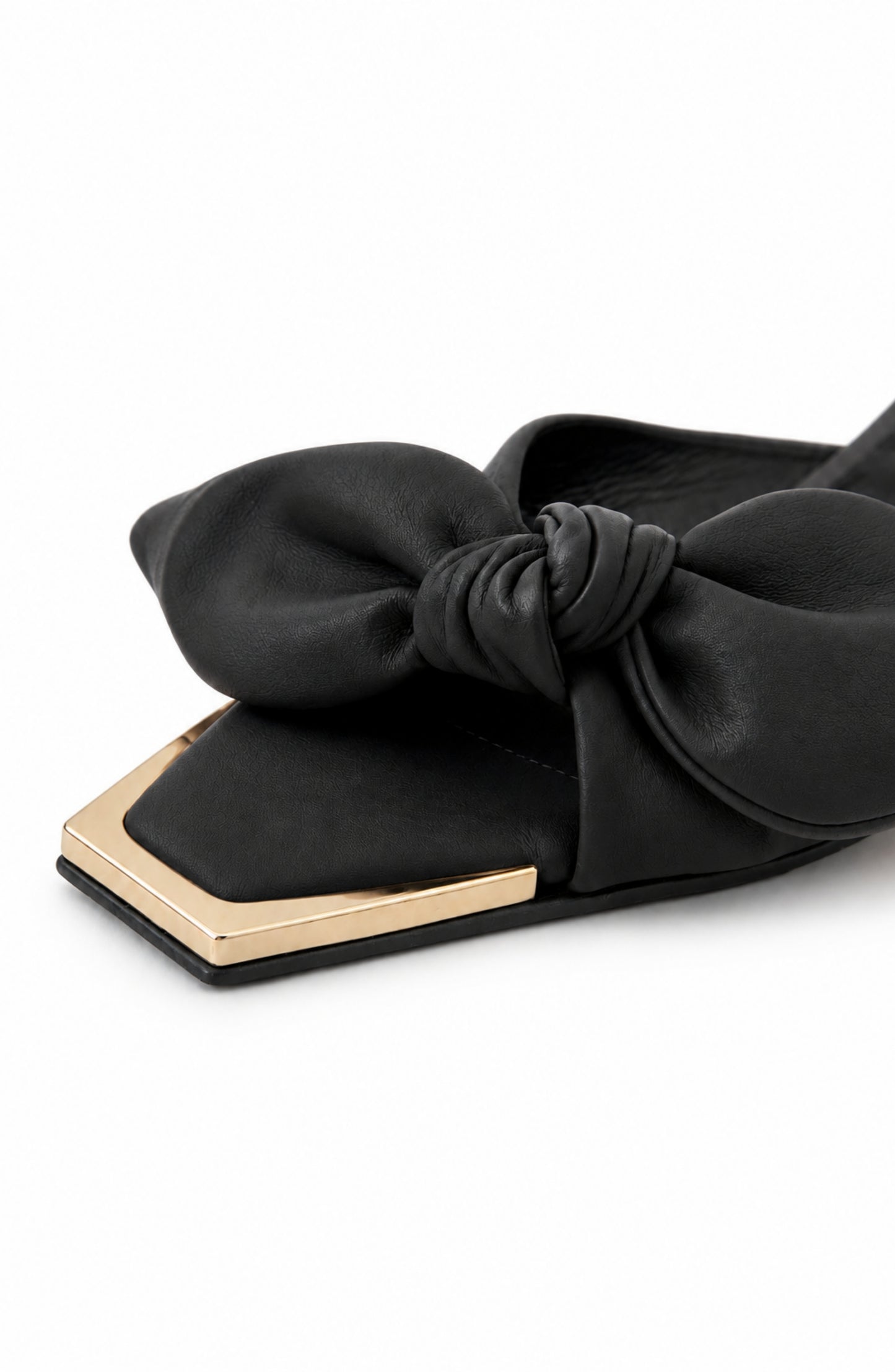 Fiona Mule in Jet Black - Sample
