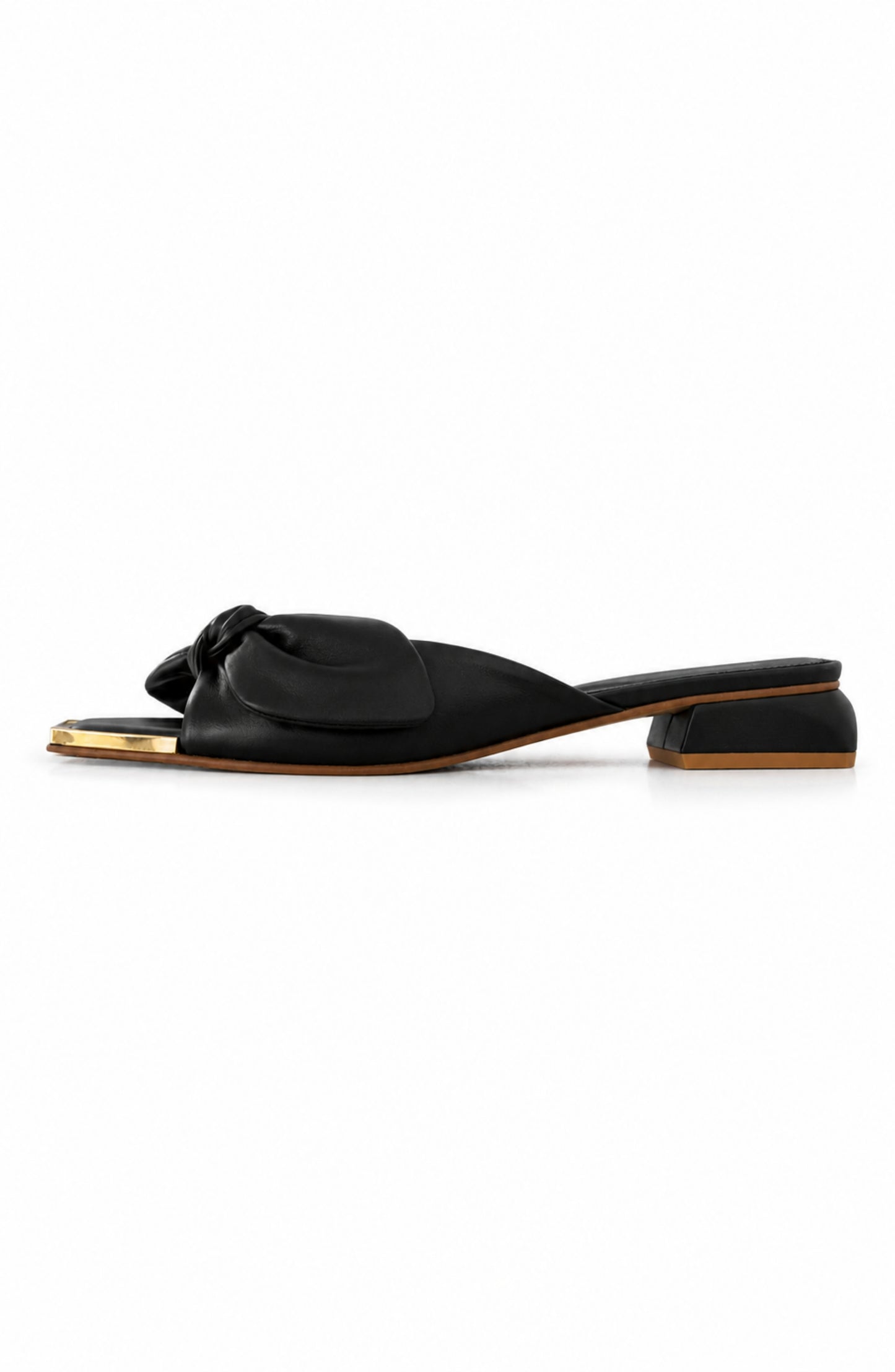 Fiona Mule in Jet Black - Sample