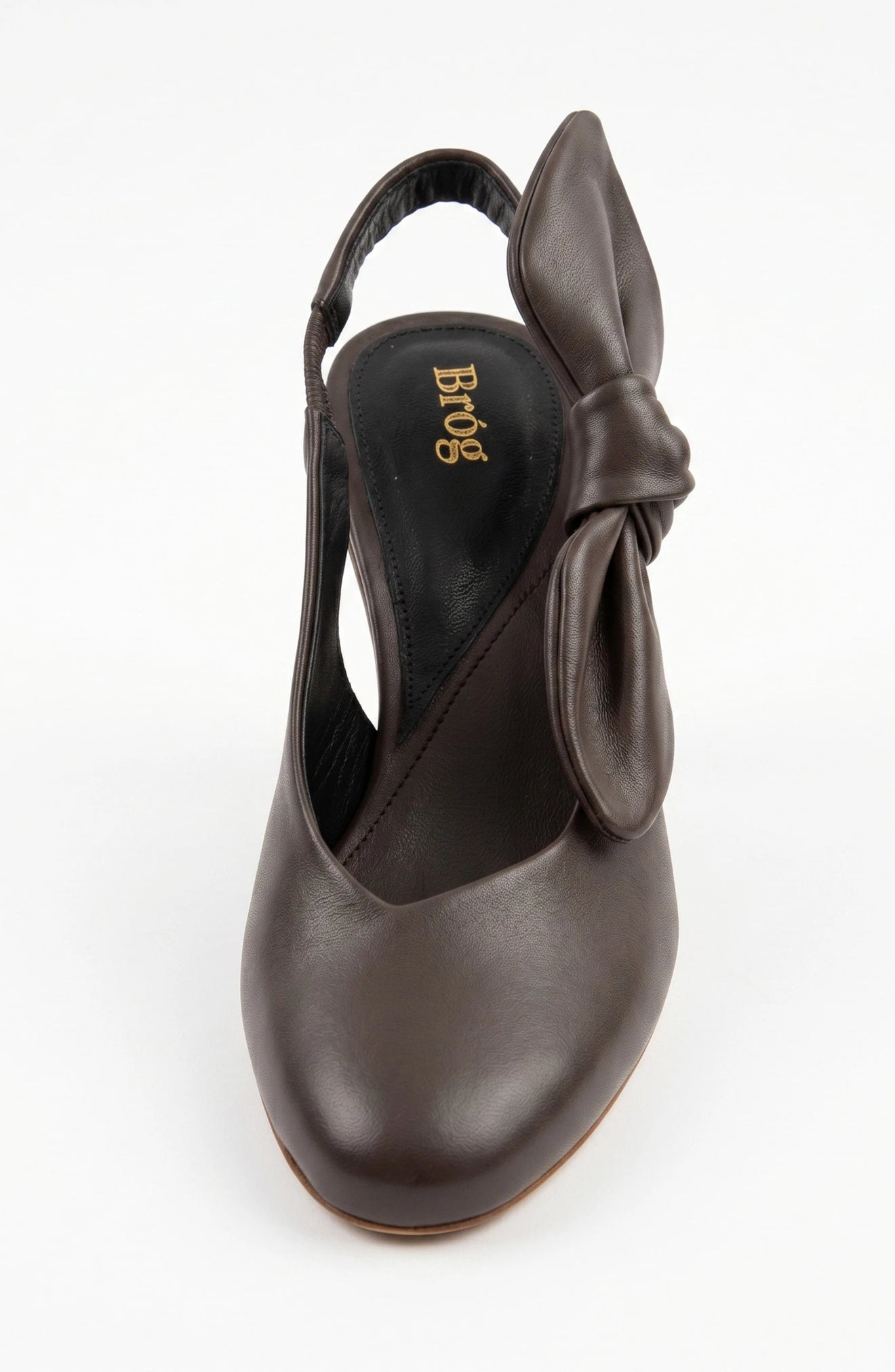 Una Slingback Pump Column Heel Cocoa Brown