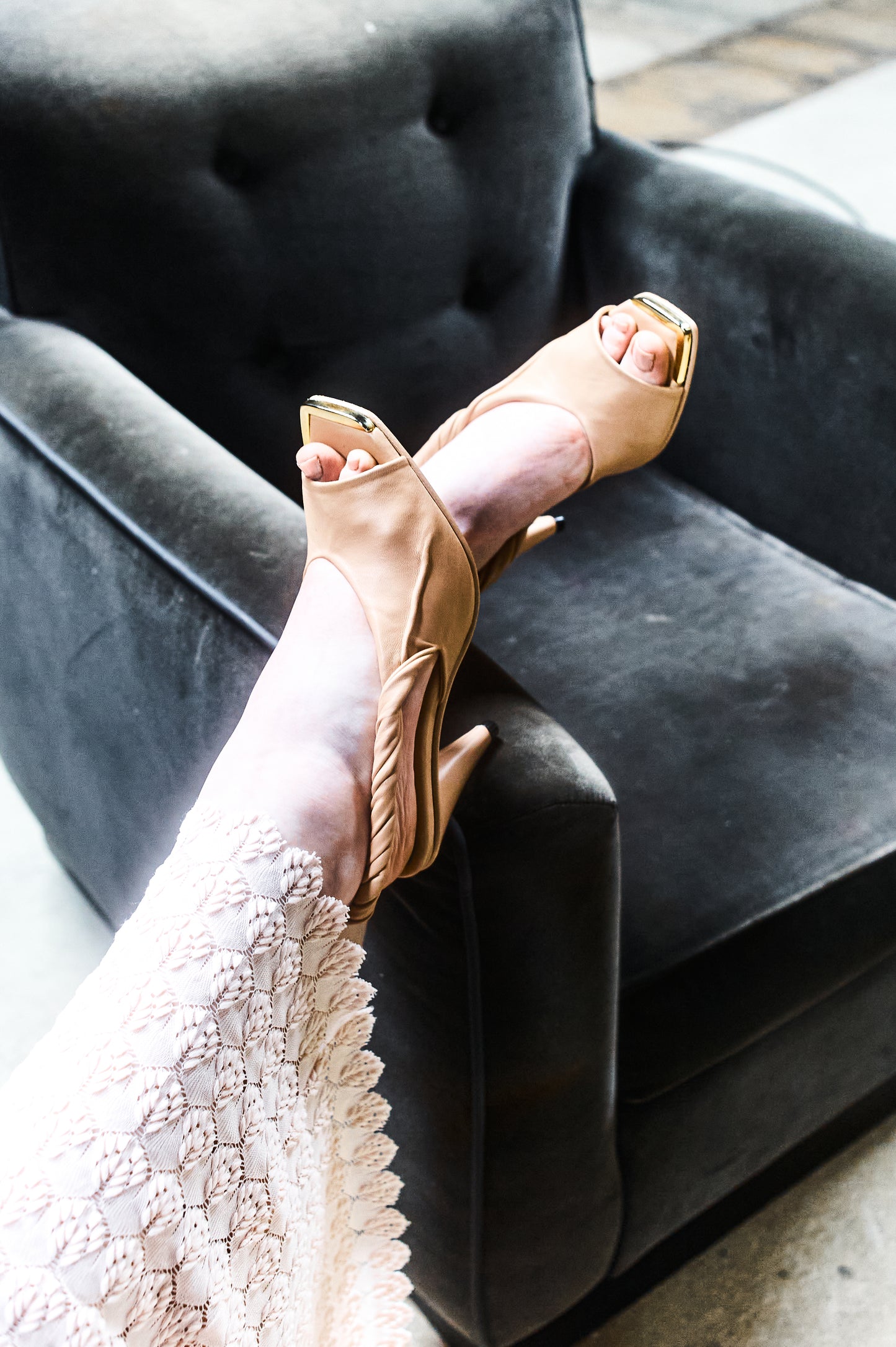 Orla twisted Strap - Dusky Pink